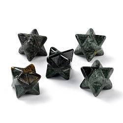 Natural Kambaba Jasper Sculpture Healing Crystal Merkaba Star Ornament, Home Office Desk Decoration, 20x20x20mm(G-C234-02A)