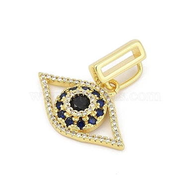 Brass Micro Pave Cubic Zirconia Slide Charms(KK-D317-135G)-2