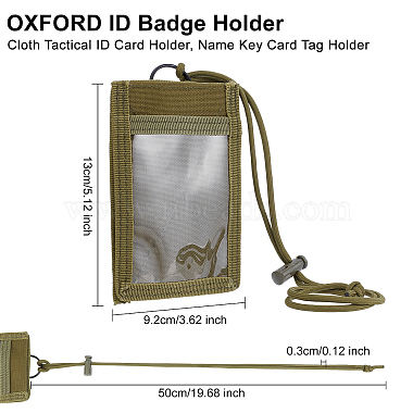 オックスフォード布タクティカルIDカードホルダー(FIND-WH0105-56B)-2
