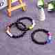 Acrylic Round Beaded Stretch Bracelet for Women(BJEW-SW00066-01)-6