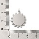 Non-Tarnish 304 Stainless Steel Pendant Cabochon Settings(STAS-K263-37P)-3