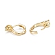 Snake Sparkling Cubic Zirconia Hoop Earrings for Girl Women(EJEW-H126-10G)-3