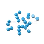 Synthetic Turquoise Cabochons, Hlaf Round, 2x1mm(G-C070-02E)