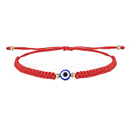 Hamsa Hand with Evil Eye Bead Braided Bead Bracelets, Adjustable Cord Bracelets for Women Men(SX3134-2)