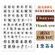 Custom PVC Plastic Clear Stamps, for DIY Scrapbooking, Photo Album Decorative, Cards Making, Letter, 160x110x3mm(DIY-WH0448-0142)