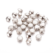 CCB Plastic Beads, Mixed Shapes, Platinum, 8~11x7~16x5~10mm, Hole: 1.5~2mm, 175~195pcs/bag(CCB-S130-03)