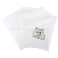 A4 PET Printable Heat Transfer Papers, Blank Iron on Vinyl for Printers, Ghost White, 300x210mm(DIY-WH0043-11A)