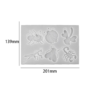 DIY Pendants Silicone Molds, Resin Casting Molds, For UV Resin, Epoxy Resin Jewelry Making, Dolphin, 201x139x7mm