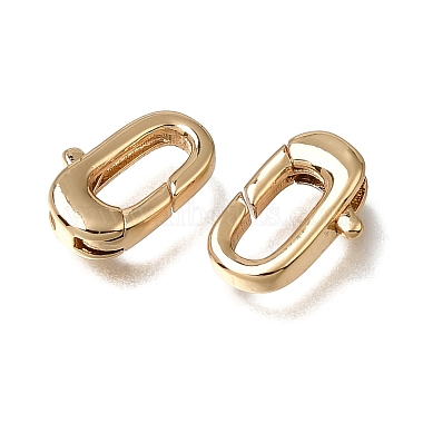 Brass Spring Gate Rings(KK-CBA4292-10G)-2