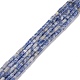 Perles de jaspe tache bleue naturelle(G-M389-08)-1