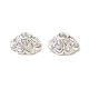 Silver Color Plated Alloy Flower Bead Caps(X-TIBEB-E017-S)-4