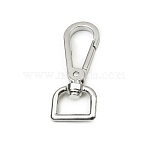 Zinc Alloy Swivel Clasps, Swivel Snap Hook, for Purse Making, Platinum, 5.9x2.3cm, Hole: 16x9mm(PURS-PW0005-085P)