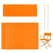 Canvas Cloth Chair Replacement Cover, with Wood Stick, Rectangle, Dark Orange, 550~570x165~387x0.8~1mm(AJEW-WH0258-963A-02)