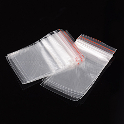 Plastic Zip Lock Bags, Resealable Small Jewelry Storage Bags Self Seal Bags, Top Seal, Rectangle, Clear, 6x4cm, Unilateral Thickness: 0.0592mm(OPP01)