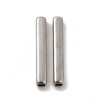 Non-Tarnish 304 Stainless Steel Beads, Rectangle, Stainless Steel Color, 20x3x3mm, Hole: 1.8x1.8mm