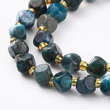 Natural Apatite Beads Strands(G-A030-B20-6mm-B)-3