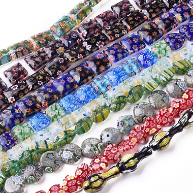 Handmade Millefiori Glass Beads Strands(LK-F011-01)-4