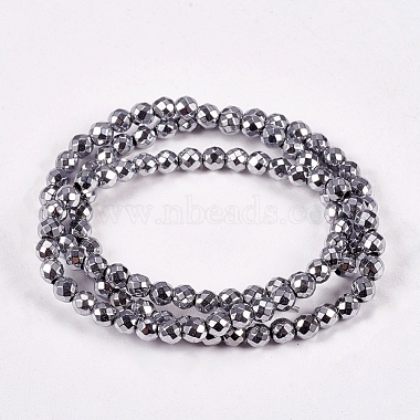 Electroplate Non-magnetic Synthetic Hematite Beads Strands(G-J169B-4mm-02)-2