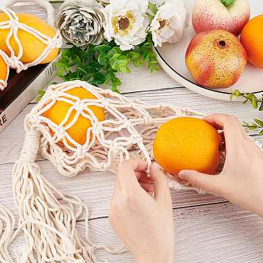 2Pcs 2 Style Hanging Fruit Macrame Basket(AJEW-FG0002-49)-3