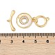 Brass Micro Pave Clear Cubic Zirconia Toggle Clasps(KK-K391-26G)-4