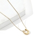 201 Stainless Steel Teadrop Pendant Necklaces with Round Snake Chains(NJEW-D055-12G)-1