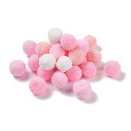 Polyester Ball Decoration, Pom Pom Ball, For DIY Craft, Pink, 2.6~3cm, about 120pcs/set(FIND-Z042-03D)