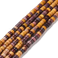 Natural Mookaite Beads Strands, Heishi Beads, Flat Round/Disc, 4x2mm, Hole: 1mm, about 165~170pcs/strand, 15.28''(38.8cm)(G-F631-A51)