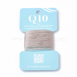 DIY Jewelry Findings, Nylon Thread, Wheat, 0.1mm, about 6m/roll(NWIR-S006-07)