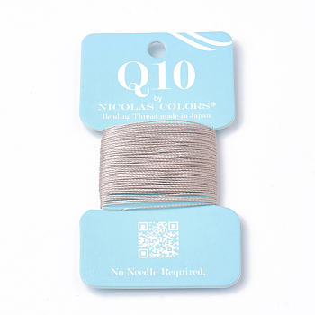 DIY Jewelry Findings, Nylon Thread, Wheat, 0.1mm, about 6m/roll