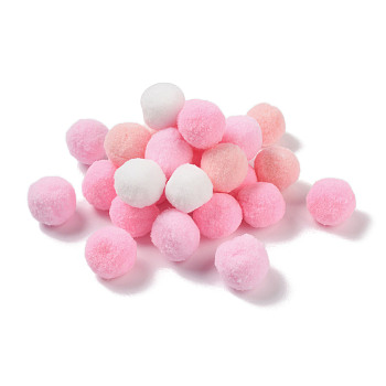 Polyester Ball Decoration, Pom Pom Ball, For DIY Craft, Pink, 2.6~3cm, about 120pcs/set