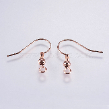 Rose Gold Brass Earring Hooks