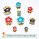 PandaHall Elite 36Pcs 9 Style Rack Plating Alloy Enamel Beads(ENAM-PH0001-97)-5
