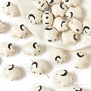 Handmade Porcelain Beads, Animals, Sheep, 18x13mm(PW-WG9BF07-01)