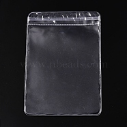 Transparent Plastic Zip Lock Bags, Self Seal Bags, Rectangle, Clear, 13x9x0.15cm(ABAG-T011-03B)