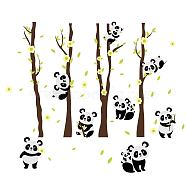 PVC Wall Stickers, Wall Decoration, Panda Pattern, 390x900mm, 2pcs/set(DIY-WH0228-576)