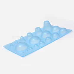 Quilled Creations Mini Quilling Mold Domes Shaping Tool 3D Paper Craft DIY, Light Sky Blue, 200x130x30mm(X-DIY-R067-10)