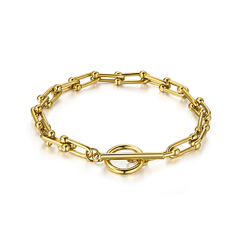 Stylish Stainless Steel U-shaped Bracelet for Daily Wear and Parties