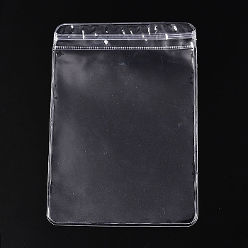 Transparent Plastic Zip Lock Bags, Self Seal Bags, Rectangle, Clear, 13x9x0.15cm