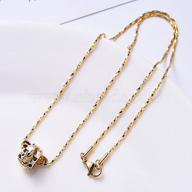 Vacuum Plating 304 Stainless Steel Coreana Chain Necklace(NJEW-S420-006A-G)-5