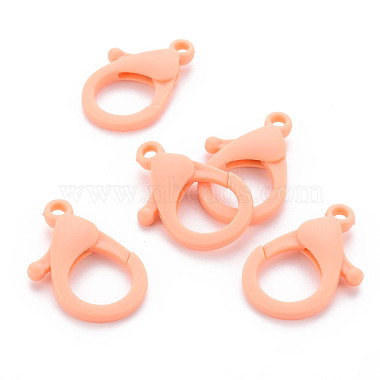 Light Salmon Others Plastic Lobster Claw Clasps
