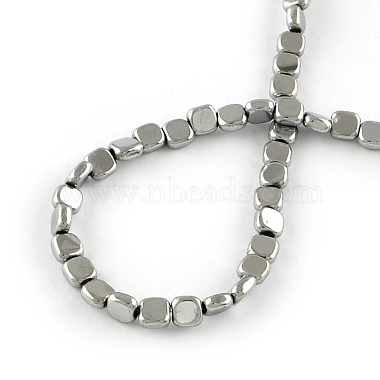 Electroplated Non-magnetic Synthetic Hematite Beads Strands(X-G-R259-51H)-2