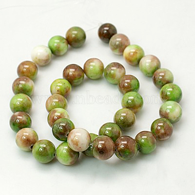 Jade Beads Strands(G-D264-6mm-XH12)-2