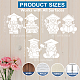 US 1 Set Graduation Theme PET Hollow Out Drawing Painting Stencils(DIY-MA0004-62A)-4