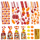 Sacs de bonbons en plastique rectangulaires Benecreat pour le jour de Thanksgiving(CON-BC0007-06)-1