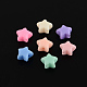 Solid Color Opaque Acrylic Five-Pointed Star Beads(X-SACR-S032-M02)-1
