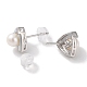 boucles d'oreilles à tige en argent sterling anti-ternissement(EJEW-C087-07B-P)-2