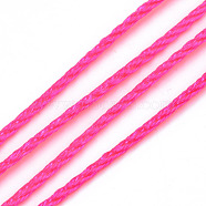 Nylon Thread, Deep Pink, 1.0mm, about 49.21 yards(45m)/roll(NWIR-R026-1.0mm-F106)