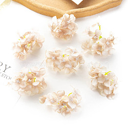 Cloth Flower Ornaments, Artificial Flower, for Wedding Home Decorations, Wheat, 80x50mm(PW-WGFFD39-01)