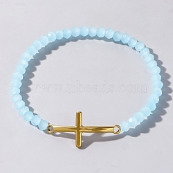 Cross with Class Bead Bracelet for Women(SW0705-7)