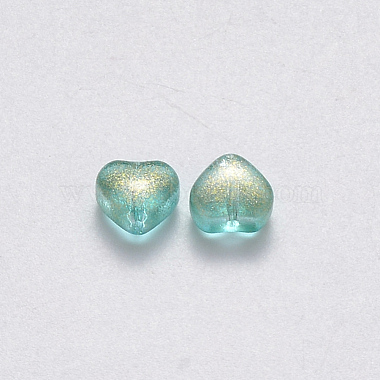 Perles de verre peintes par pulvérisation transparent(X-GLAA-R211-02-B05)-2